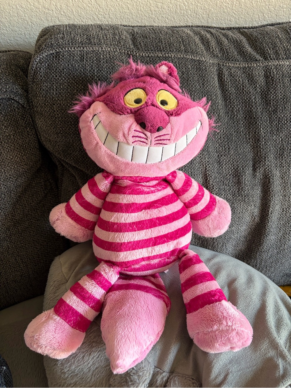 Pink Striped Cheshire Cat Plush Scentsy